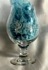 Tree House Brewing Classic Tulip Glass White Logo Brewery Only NEW