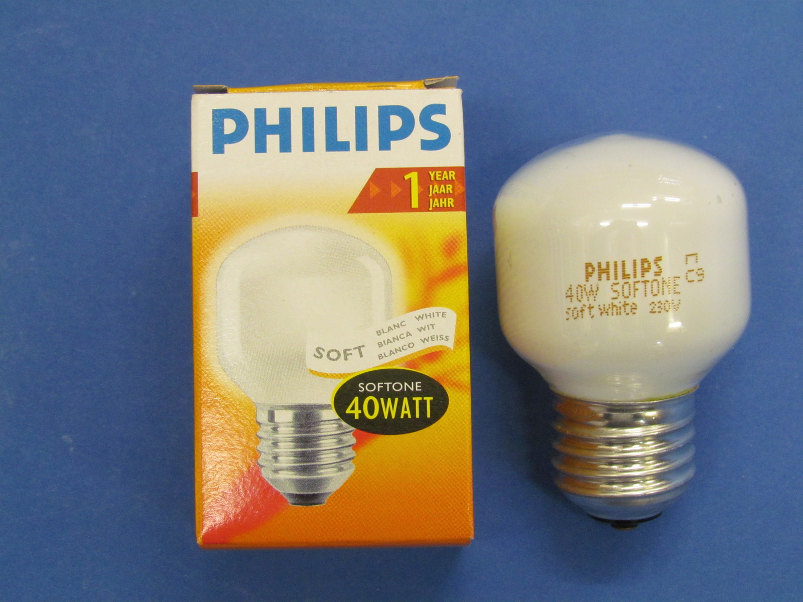 PHILIPS Light Bulb E27 40W T45 Softwhite Opal Softone White 043207 Drop Lamp