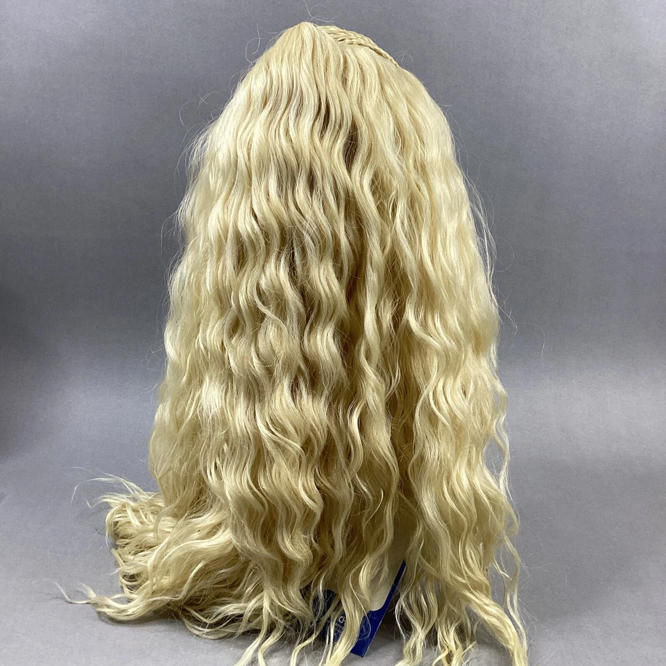 Peluca trenzada de encaje mágico MLB38 #613 peluca ondulada sintética frontal de encaje rubio platino Foto 4 de 4