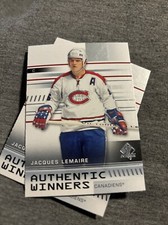 2019-20 SP Authentic Authentic Winners #AWJL Jacques Lemaire Montreal Canadiens