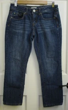 So Cropped Jeans Juniors Size 5 29x23.5 Distressed Stretch 29-26697