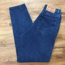 Vtg 90s Gitano Womens 10 Blue Wash Jeans High Waist Tapered Leg Waist 27 Inch
