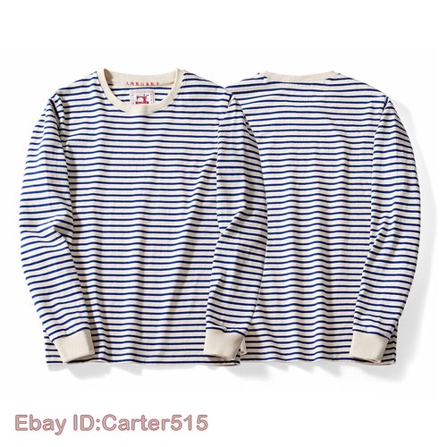 T-shirt rayé homme manches longues rayé breton Sailor's rétro décontracté - Photo 2/27