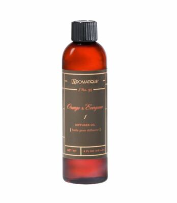 Aromatique Orange & Evergreen Scented Diffuser Oil 4 fl oz (118ml) Bottle