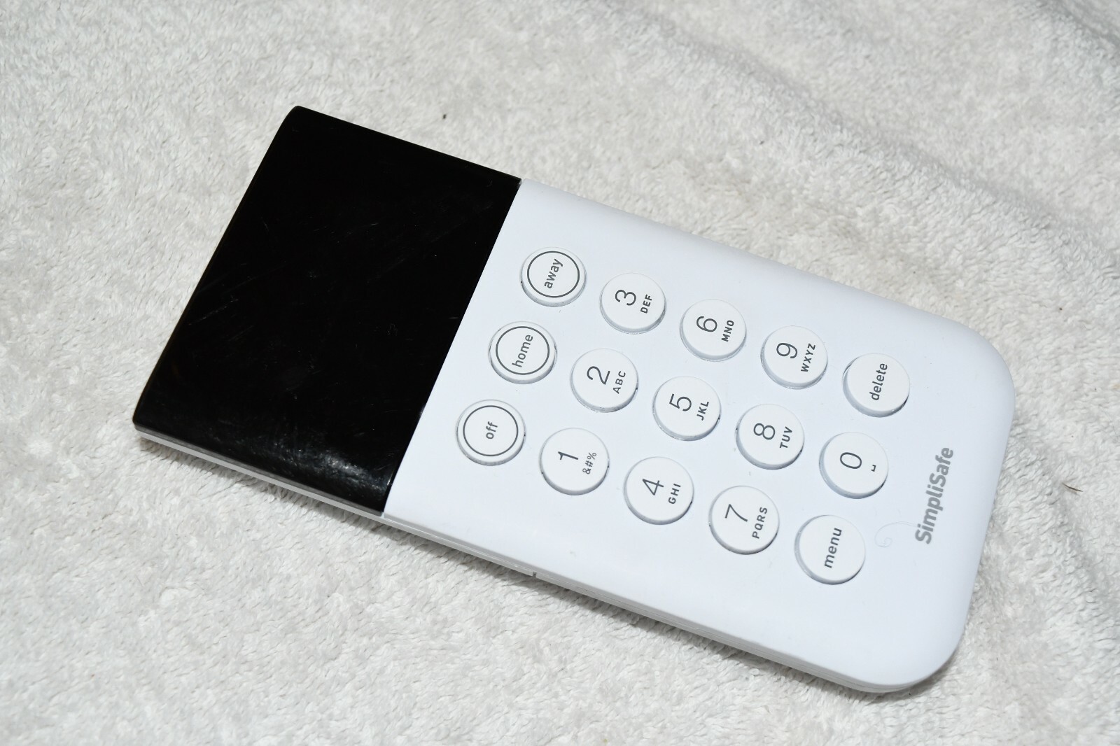 SimpliSafe SSKP3 Home Security System Wireless Keypad Remote White GENUINE w1