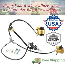 Front Brake Caliper Master Cylinder Pump Assembly For Go Kart ATV Quad Buggy New