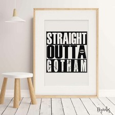 NURSERY BEDROOM CHILDREN'S WALL ART Batman superhero QUALITY art print