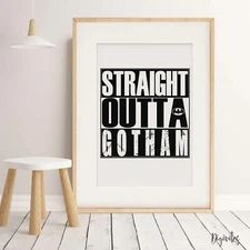 NURSERY BEDROOM CHILDREN'S WALL ART Batman superhero QUALITY art print