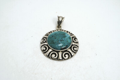 Barse Sterling Silver & Turquoise Large Pendant