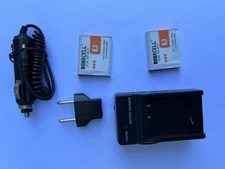 Bonacell NP-BG1 Battery (2 Pack) 1600mAH And Charger Kit