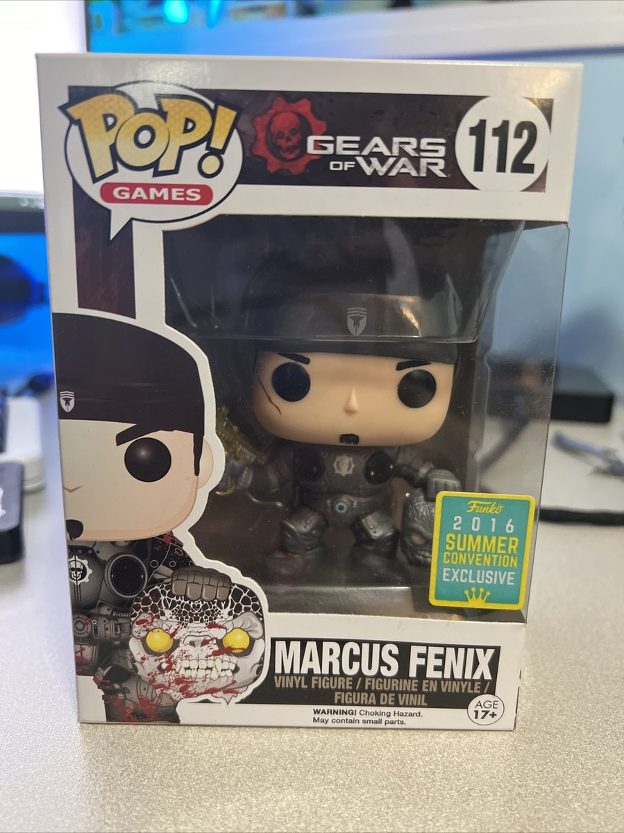 SDCC 2016 Funko Pop Gears of War Marcus Fenix W/head Gold