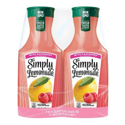Simply Lemonade with Raspberry (52 Fl. Oz., 2 Pk.) AS