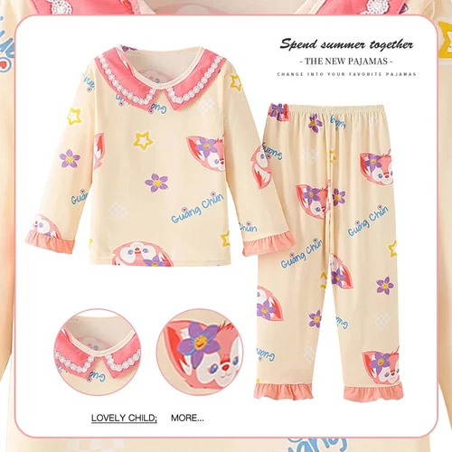 Kuromi Pajamas Sleepwear Long Sleeve Kids Home Clothes 2-piece Set - Picture 27 of 34