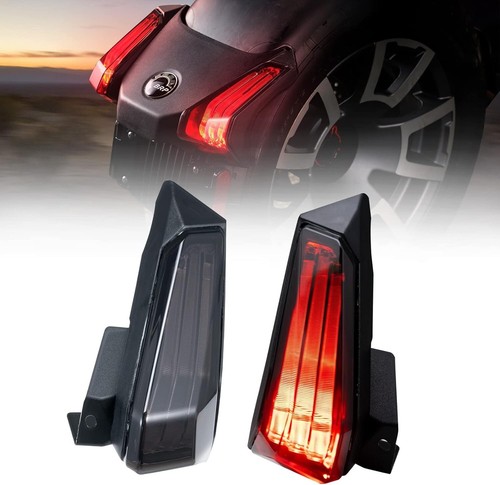 2PCS Smoked LED Tail Lights Rear Brake Lamp for 2019-2024 Can Am Ryker 600 900 - Bild 15 von 17