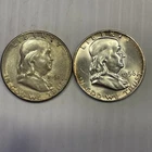 1956, 1951-S Franklin Half Dollars AS
