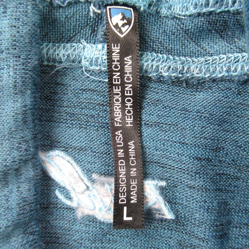 Suéter Kuhl Mujer Grande Manga Larga Cuello Alto Pullover Verde Ligero Foto 4 de 4