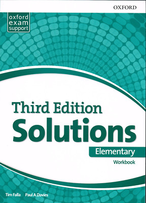 Oxford SOLUTIONS Third Edition 2017 Elementary Workbook 9780194561860 @ NEW