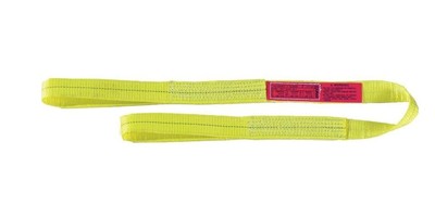 Lift-All EE1604DFX20 Polyester Web Sling, 1-ply, Eye and Eye, Flat Eye, 4''