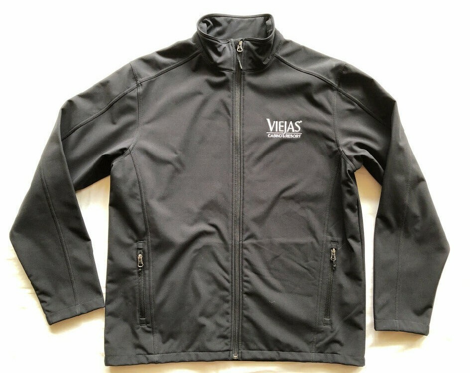 NWT New! Viejas Casino Port Authority Lightweight Microfiber Black