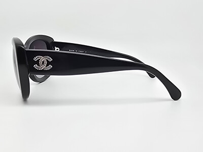 Chanel 5239 c. 501/3C Shiny Black Frame Grey Gradient Lens  display picture 1