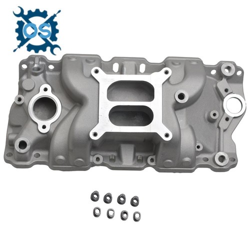 Update Dual Plane Air Gap intake manifold for SBC Chevy 305 327 350 400