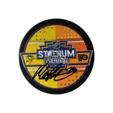 Marcus Pettersson Autographed 2019 Stadium Series Hockey Puck - BAS