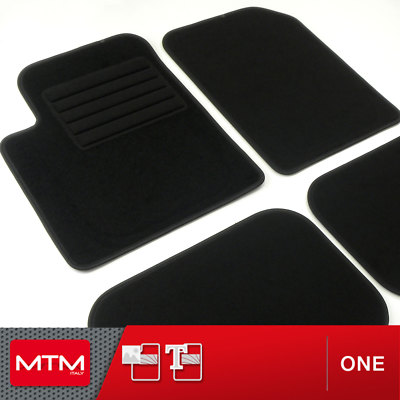 Tappetini MTM Per Fiat Freemont 7 Posti (2011+) - Velluto Nero Premium, Su Misura, Battitacco Rinforzato