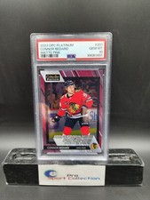 2023-24 O-PEE-CHEE PLATINUM CONNOR BEDARD MATTE PINK MARQUEE ROOKIE PSA 10 