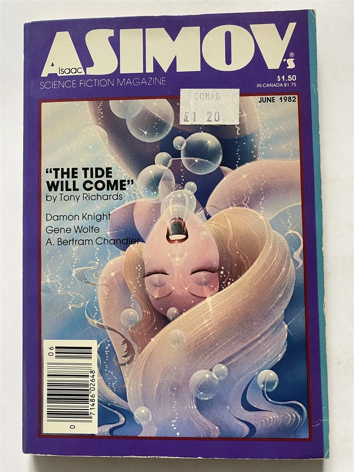 ISAAC ASIMOV'S SCIENCE FICTION MAGAZINE Digest Size Pulp June 1982