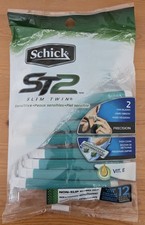 Schick ST2 Slim Twin Sensitive Disposable Razors-12 Count-ORIGINAL CLASSIC-RARE