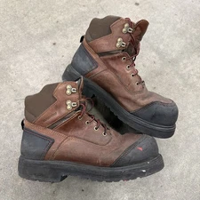 RED WING Boots 3500 Brown Steel Toe King Toe Safety Boots ASTM F 2413-11 Sz 9