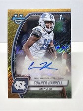 Conner Harrell 2024 Bowman University Chrome #PA-CHA Gold Refractor Auto /50