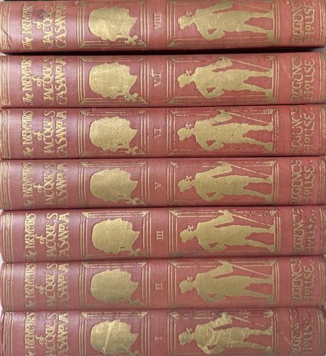 THE MEMOIRS OF JACQUES CASANOVA DE SEINGALT 1938 REGENCY HOUSE 7 Volume HC - Picture 3 of 9