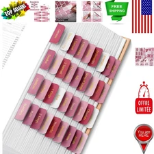 Elegant Bible Tabs - 75 Laminated Labels in Plum Orchard with Gold Foil Design