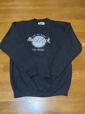 Vtg 90s Hard Rock Cafe Las Vegas "Save The Planet" Made In USA Sweatshirt L