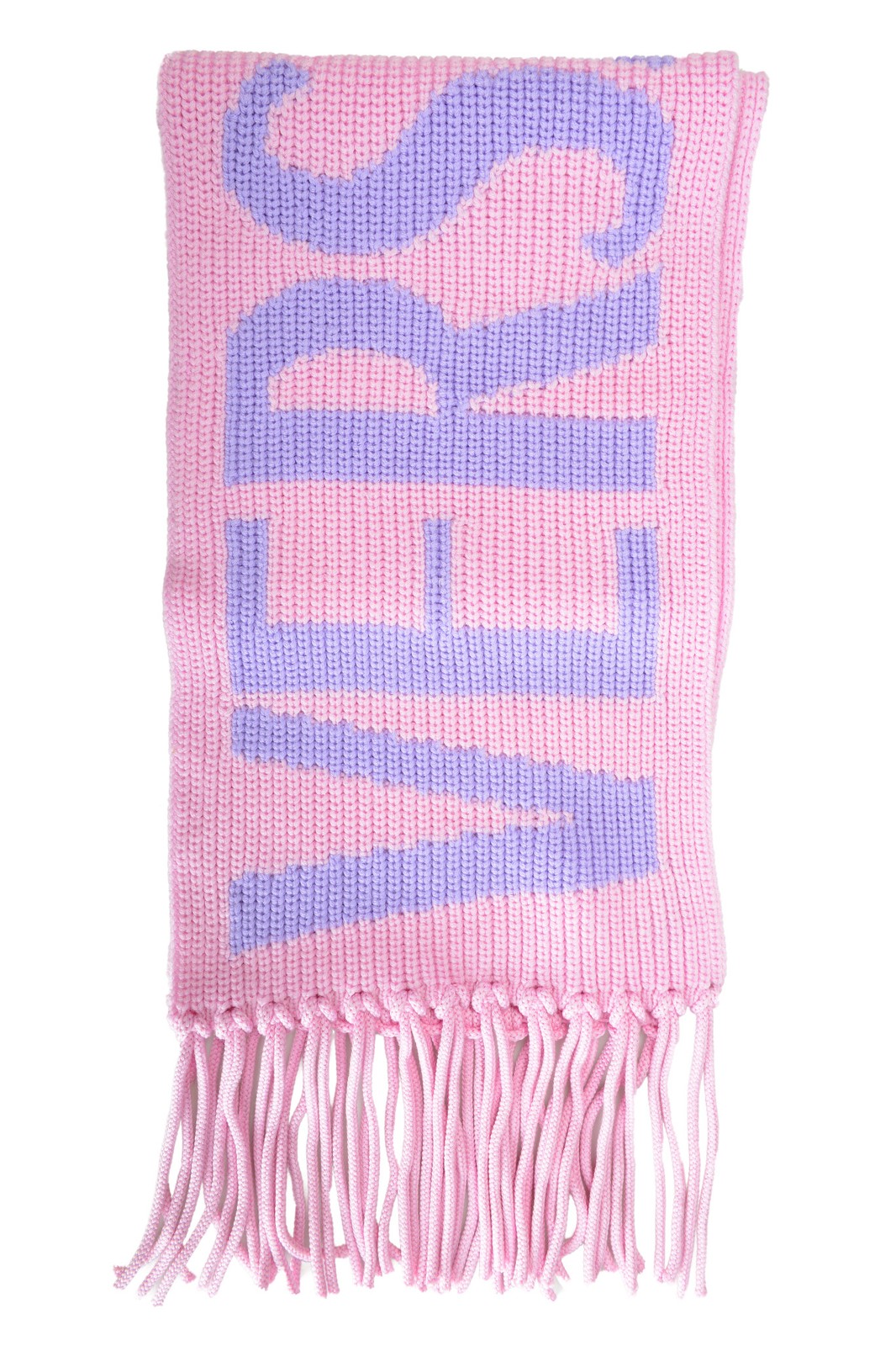 Шарф унисекс Versace из плотной вязки с многоцветным логотипом и принтом из 100 шерсти 55690₽