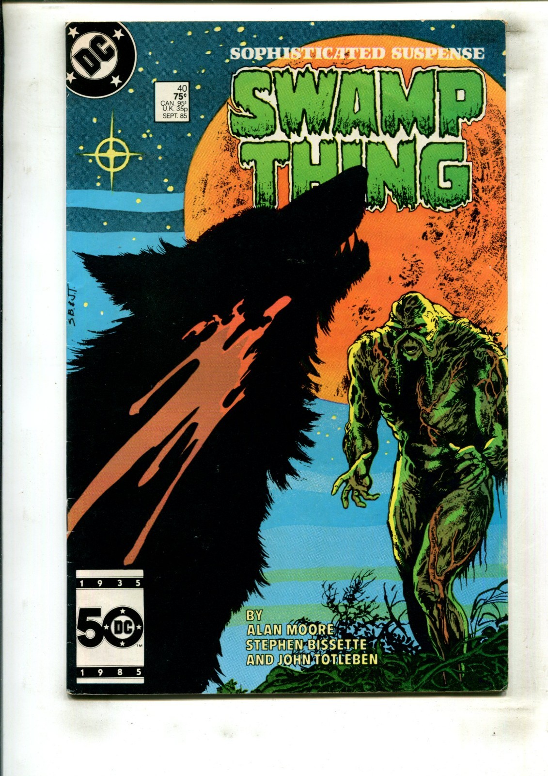 SWAMP THING #40 (9.0) THE CURSE!! 1985