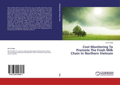 Cost Monitoring To Promote The Fresh Milk Chain In Northern Vietnam Bui Thi Nga