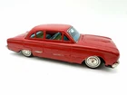 Vintage Bandai Ford Falcon Tin Friction Car 1962 Japan 8.5 Non Working