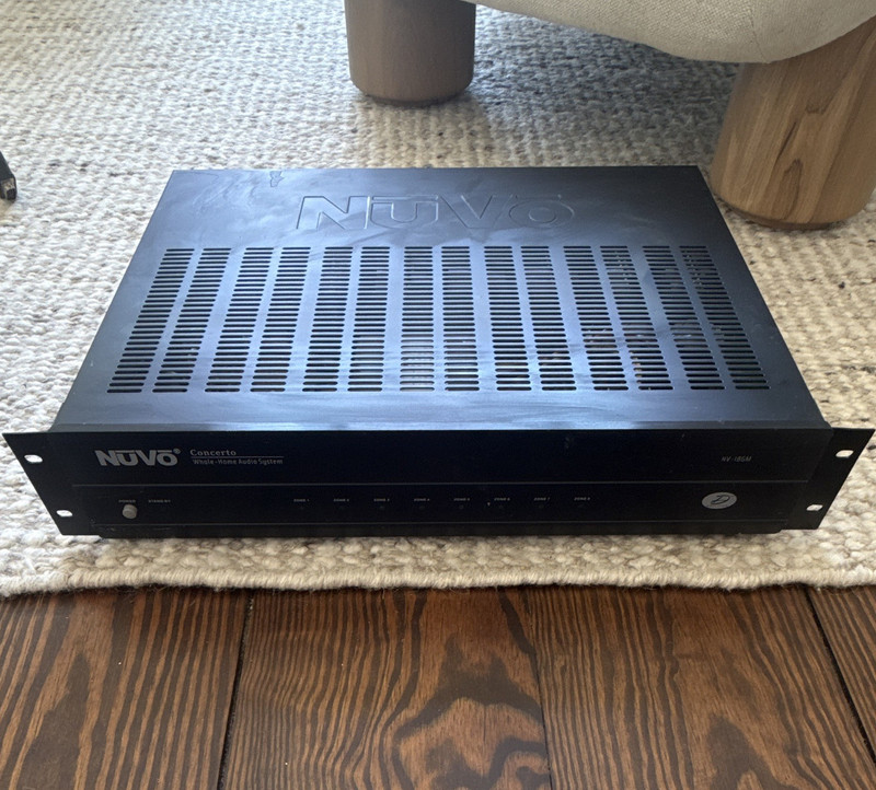 Nuvo Concerto Whole-Home 6-Channel Multi Zone Amplifier NV-18GM Black 40W