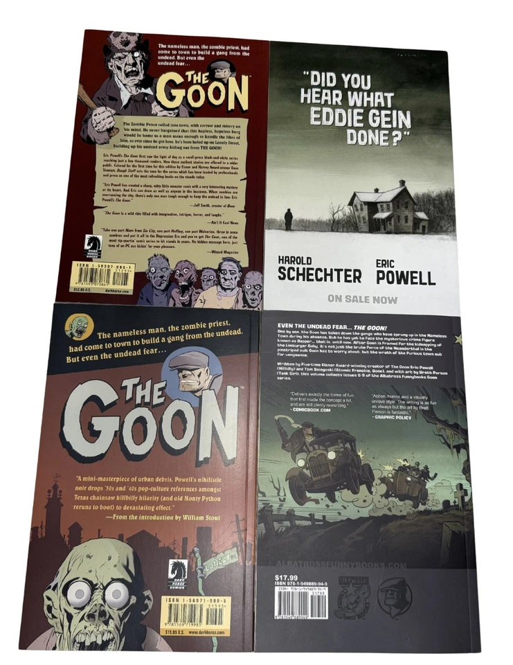 Lote (4) Dark Horse & AlbatrossBook The Goon de Eric Powell cómic y novela gráfica Foto 2 de 4