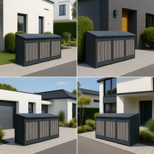 Mülltonnnenbox 3er , Mülltonnenverkleidung, Mülltonnenboxen, Mülltonnenbox