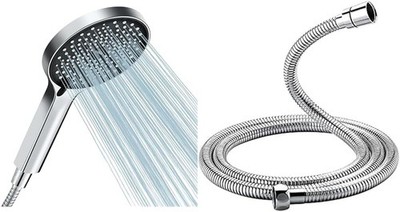 Cobbe Duschkopf Wassersparender, Sparduschkopf & GRIFEMA G851-18 Verdrehschutz