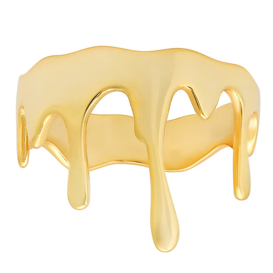 Кольцо Kylie Harper из 14-каратного золота поверх плавящегося серебра с золотым ободком 17390₽