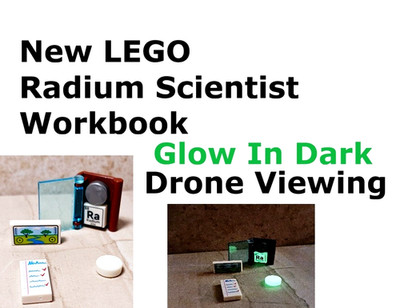 New LEGO Scientist Workbook Lab Tech School Discovery Set Glow in the Dark Parts