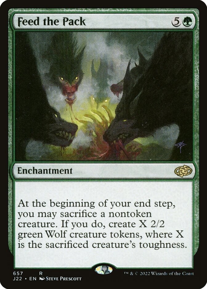 Feed the Pack - J22 657 - Jumpstart 2022 - Rare - Magic the Gathering - MTG
