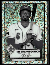 2021 Topps Chrome Platinum 401 Dee Strange-Gordon Black & White Mini-Diamond