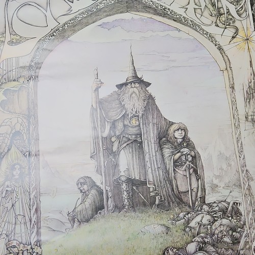 The Lord of the Rings Art Print by Jimmy Cauty Athena 1976 Fantasy Tolkien