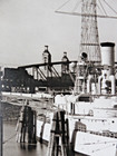 Vintage Historical Photograph 1930 Car & Naval Ship Dock  Printed by Alex Blendl — photo 7