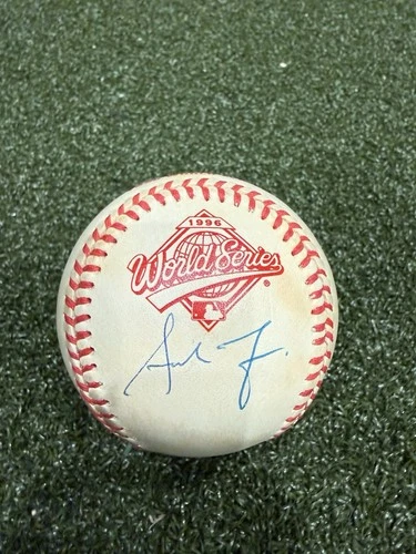 Andruw Jones Official Rawlings 1996 World Series Signed Baseball (PSA)